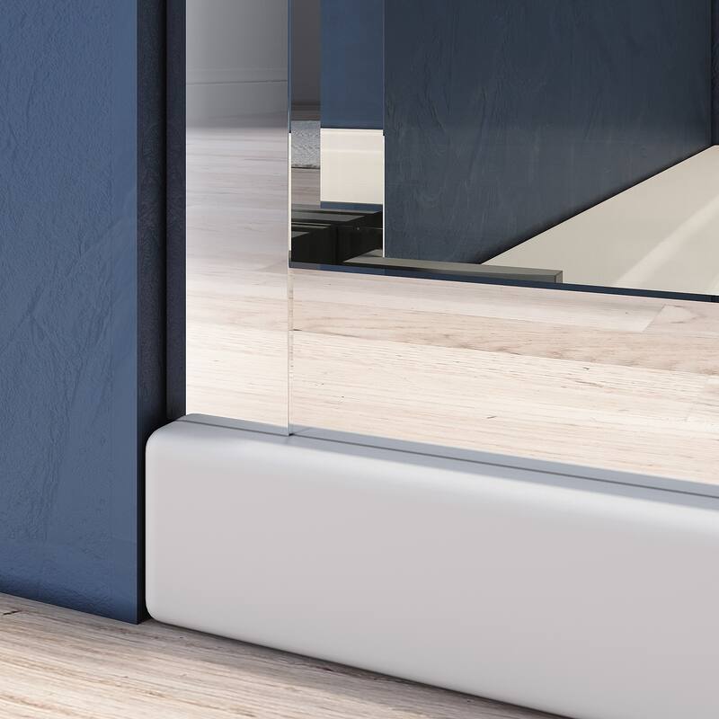56"-60"W x 57" H Sliding Bathtub Glass Door