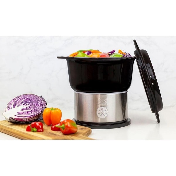KALORIK 4.8 Quart Ceramic Steamer With Steaming Rack Refurbished