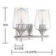 preview thumbnail 6 of 9, Savoy House Octave 2 Light 14" Wide Bathroom Vanity Light