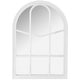 preview thumbnail 1 of 2, 20" White Arched Windowpane Framed Wall Mirror