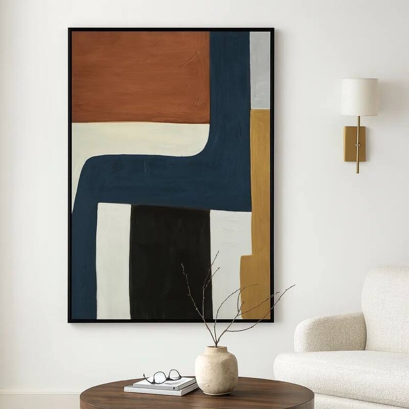 Sawyer Wall Art, Multicolor Abstract Modernist Design, Canvas 36x48