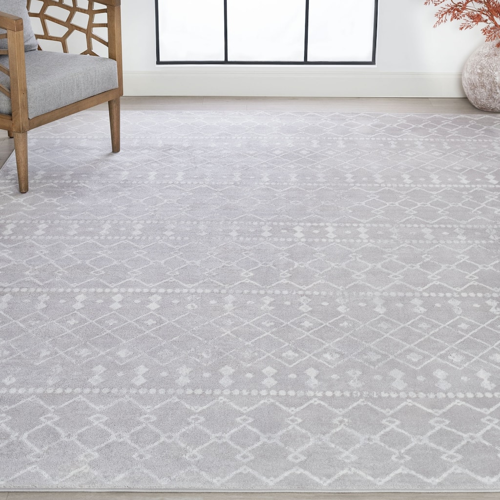 Linx Farmhouse Geometric Indoor Area Rug