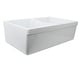 preview thumbnail 2 of 12, Highpoint Collection Fireclay 33-inch Double Bowl Fireclay Farmsink