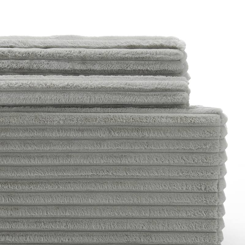 2 Set Flannel Upholstery Dual Cup Holde Chaise Lounge