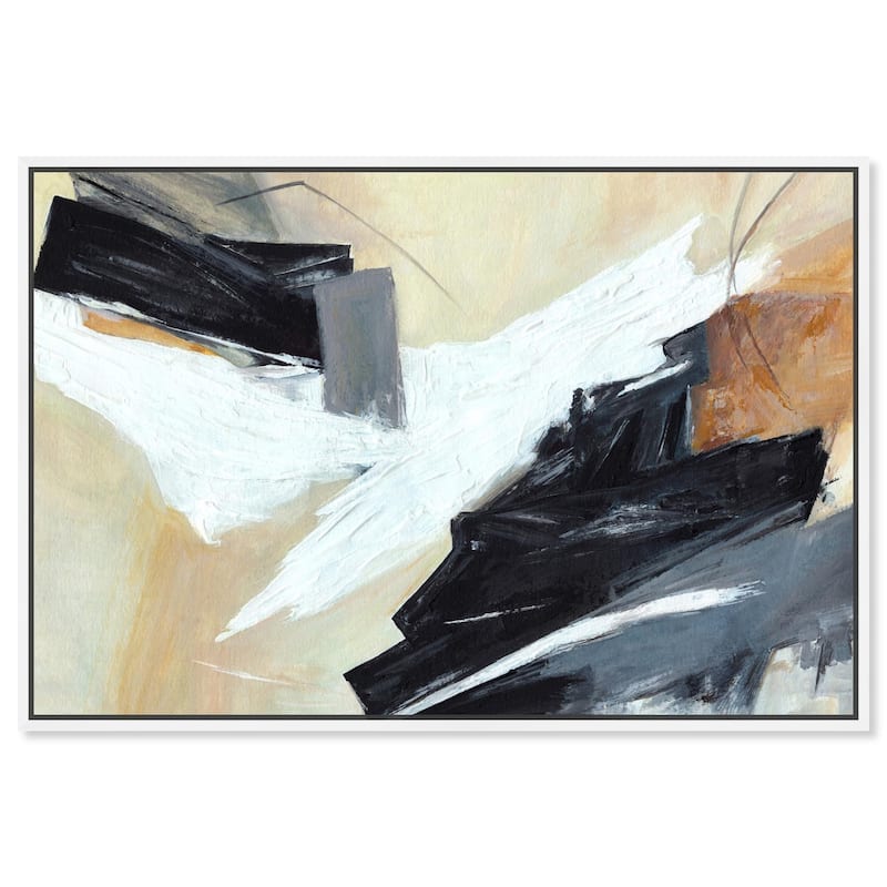 Free Spirit Abstract Canvas by Art Remedy - White - 24" x 16"