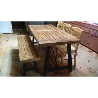 Outdoor Puerto Acacia Wood 3-piece Picnic Dining Set by Christopher Knight Home