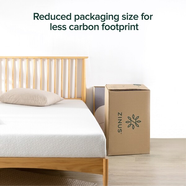 Priage by ZINUS 8 inch Green Tea Element Memory Foam Mattress On