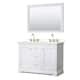 Option White / Giotto Quartz Top / Brushed Gold Hardware