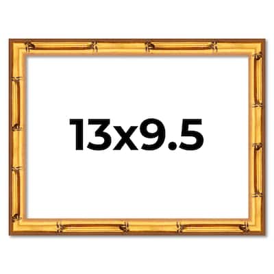 Frame Gold Bamboo Picture Frame Modern Photo Frame Includes UV Acrylic Shatter Guard Front Acid Free Foam Backing Board