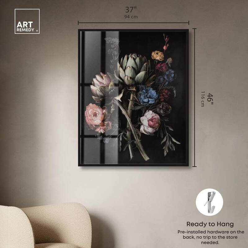 Moody Artichoke III Shadowbox by Art Remedy