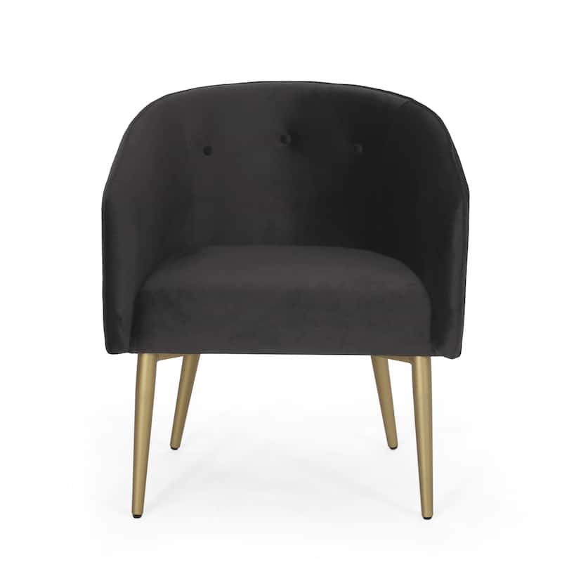 Deshler Modern Glam Tufted Velvet Dining Chair by Christopher Knight Home - 27.50" L x 23.75" W x 31.00" H