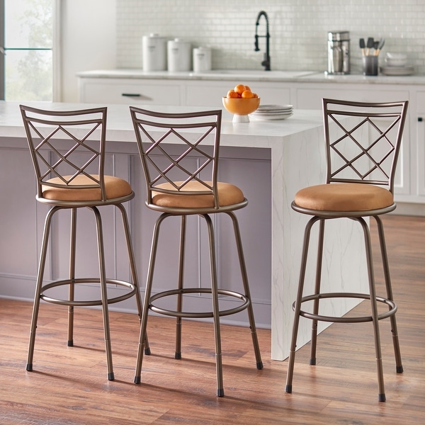 Simple Living Alyssa Adjustable Height Swivel Stools Set of 3