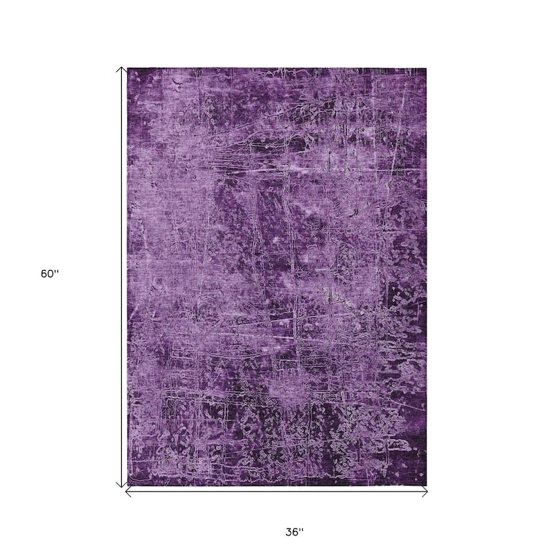 Almisi Artistic Abstract Weather Resistant Blended Style Outdoor Rug