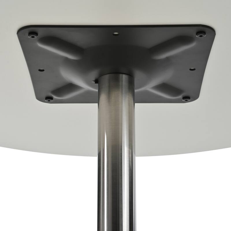Modern circular dining table and small tea table, with a minimalist style