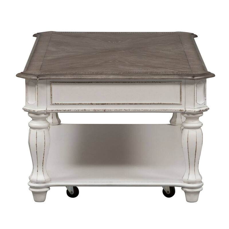 Magnolia Manor Antique White Rectangular Cocktail Table