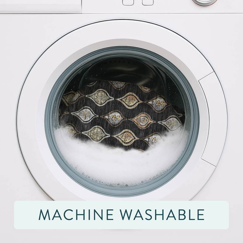 Machine Washable Indoor/ Outdoor Casual Greenwood Chantille Rug