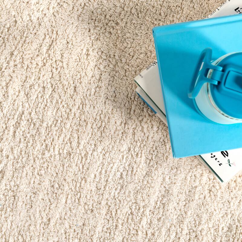 Nuloom Alphabet SpinClean Washable Round Rug