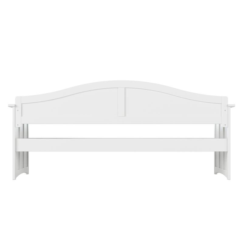 Twin Daybed - White Wood Daybed with Beadboard - Elegant & Durable Furniture - 78"L x 40"D x 34.63"H