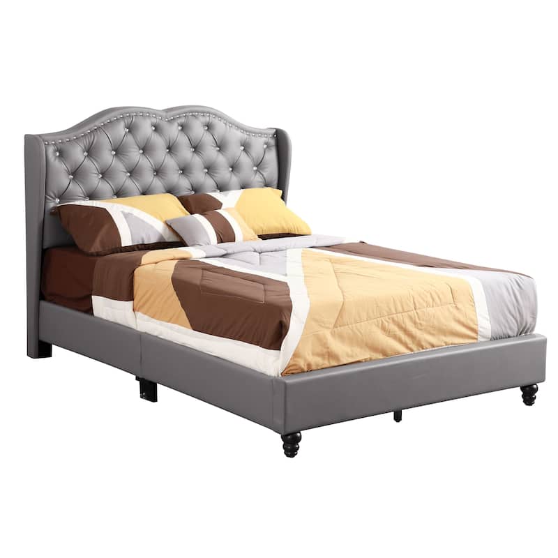 Joy Jewel Tufted Upholstered Bed