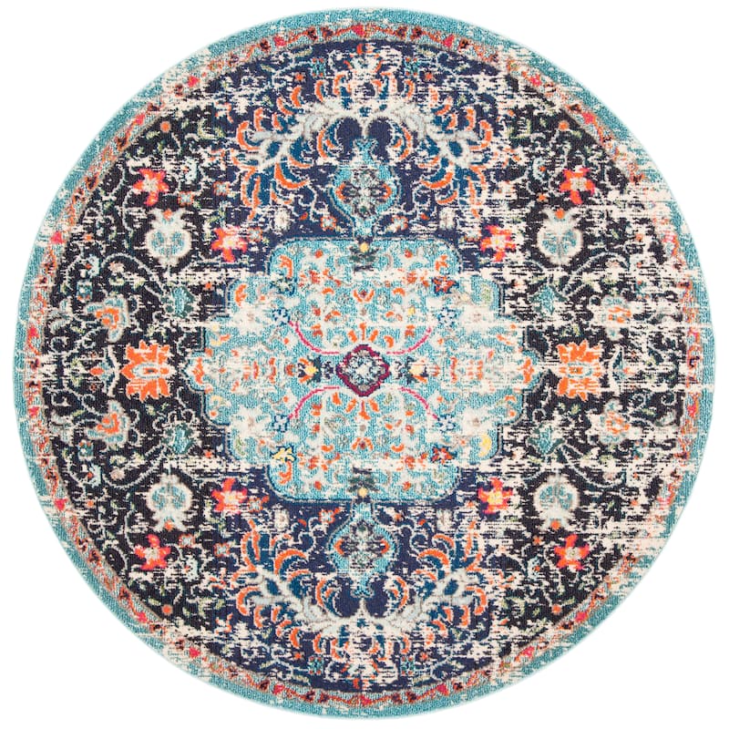 SAFAVIEH Madison Sabire Boho Medallion Distressed Rug