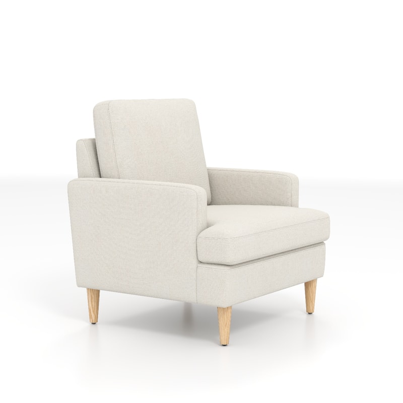 set of 1 Accent Chair for Bedroom Living Room with Wood Legs