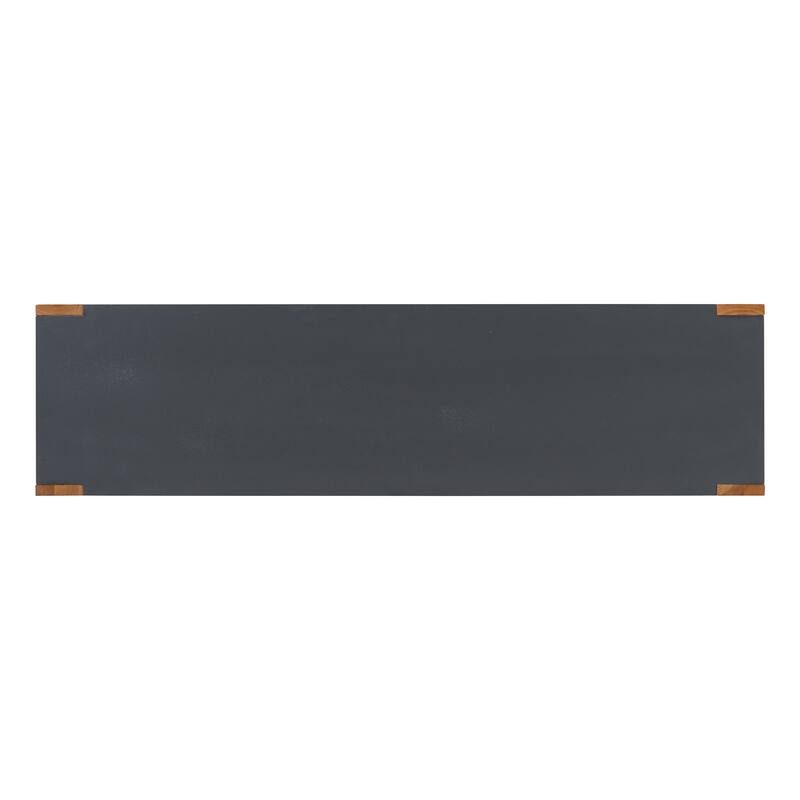 59 Inch Console Table with Bottom Shelf,Minimalist Style Console Table for Entryway