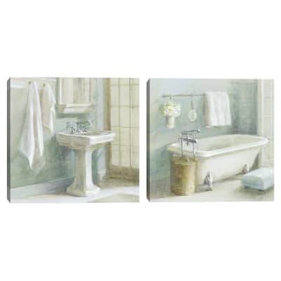 Refresh Bath I, Refreshing Bath II Brass by Danhui Nai Canvas Art Prints