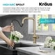 preview thumbnail 30 of 165, Kraus Urbix Industrial Solid Brass Kitchen Faucet