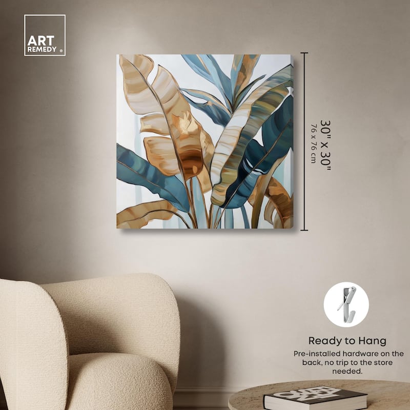 Paradise Fronds II Canvas by Art Remedy, Gallery Wrapped