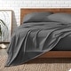 preview thumbnail 52 of 56, Bare Home Organic Cotton Jersey Sheet Set Full XL - Grey