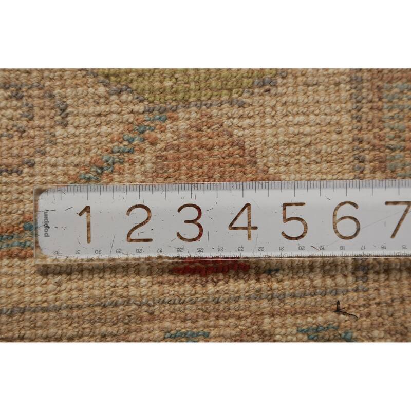 Hand Knotted Oriental 100% Wool Carpet Transitional All-Over Greys & Charcoal Oushak Area Rug - 11' 10'' X 9' 1''