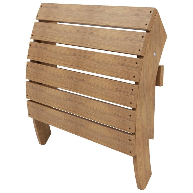 Vineyard HIPS Outdoor Eco-Friendly All Weather Adirondack Chair Ottoman