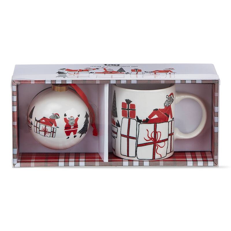 Posing Santa Mug & Ornament Set