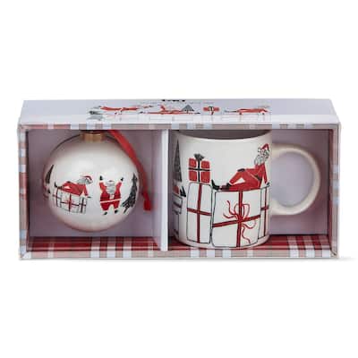 Posing Santa Mug & Ornament Set