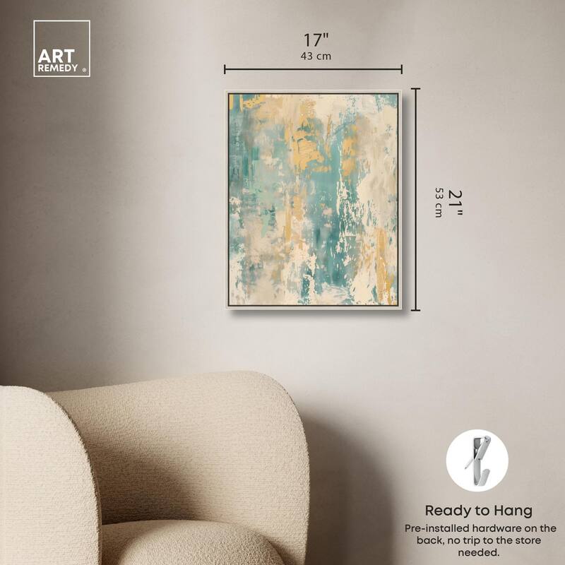 Minted Ivory I Canvas by Art Remedy