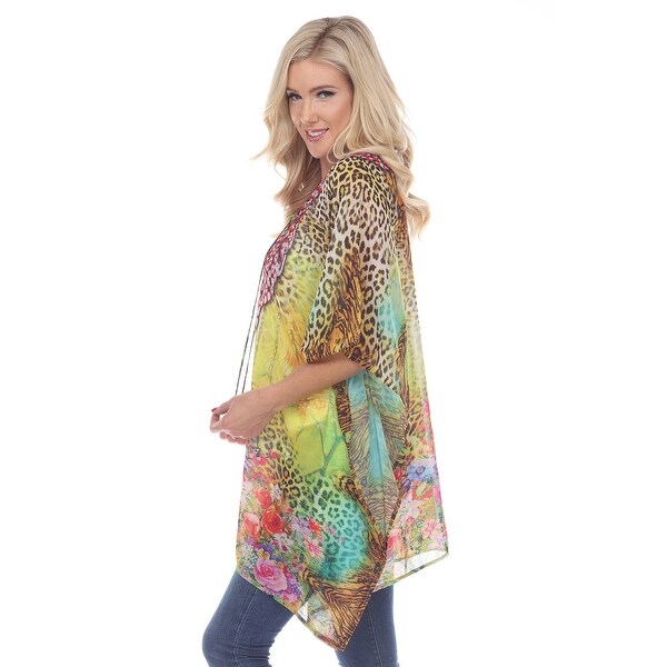 animal print caftan