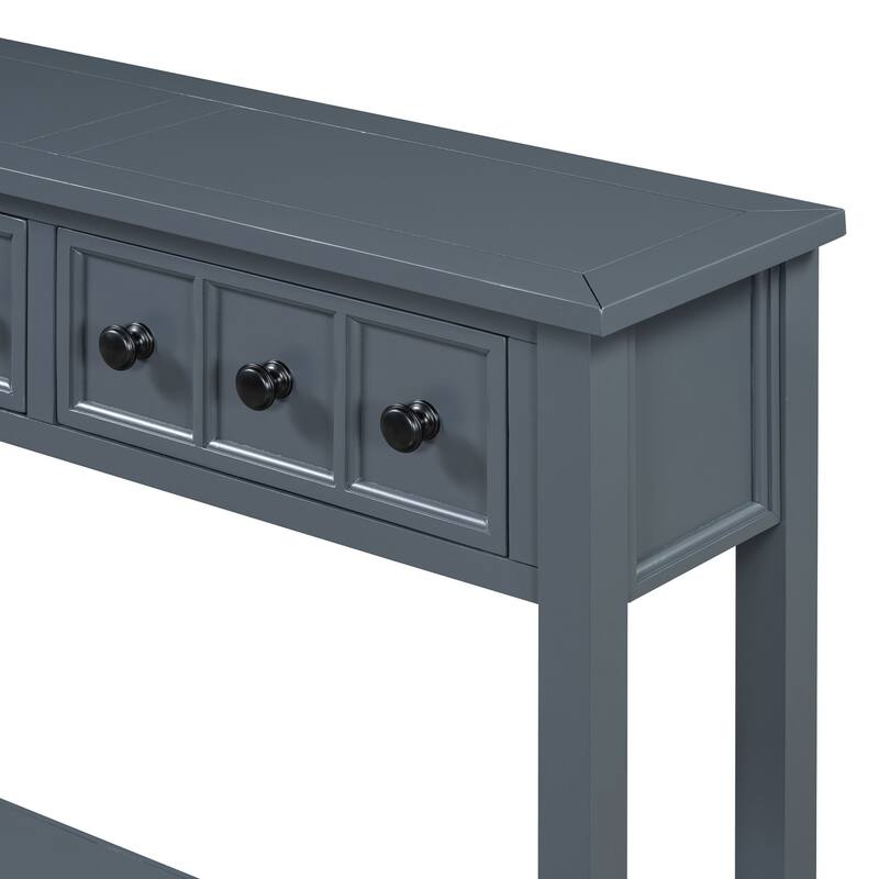 Multi-drawer entry console table