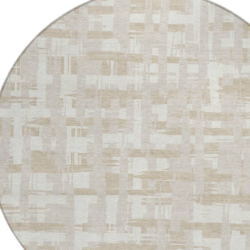 HomeRoots Striped Transitional Rectangle Outdoor Rug