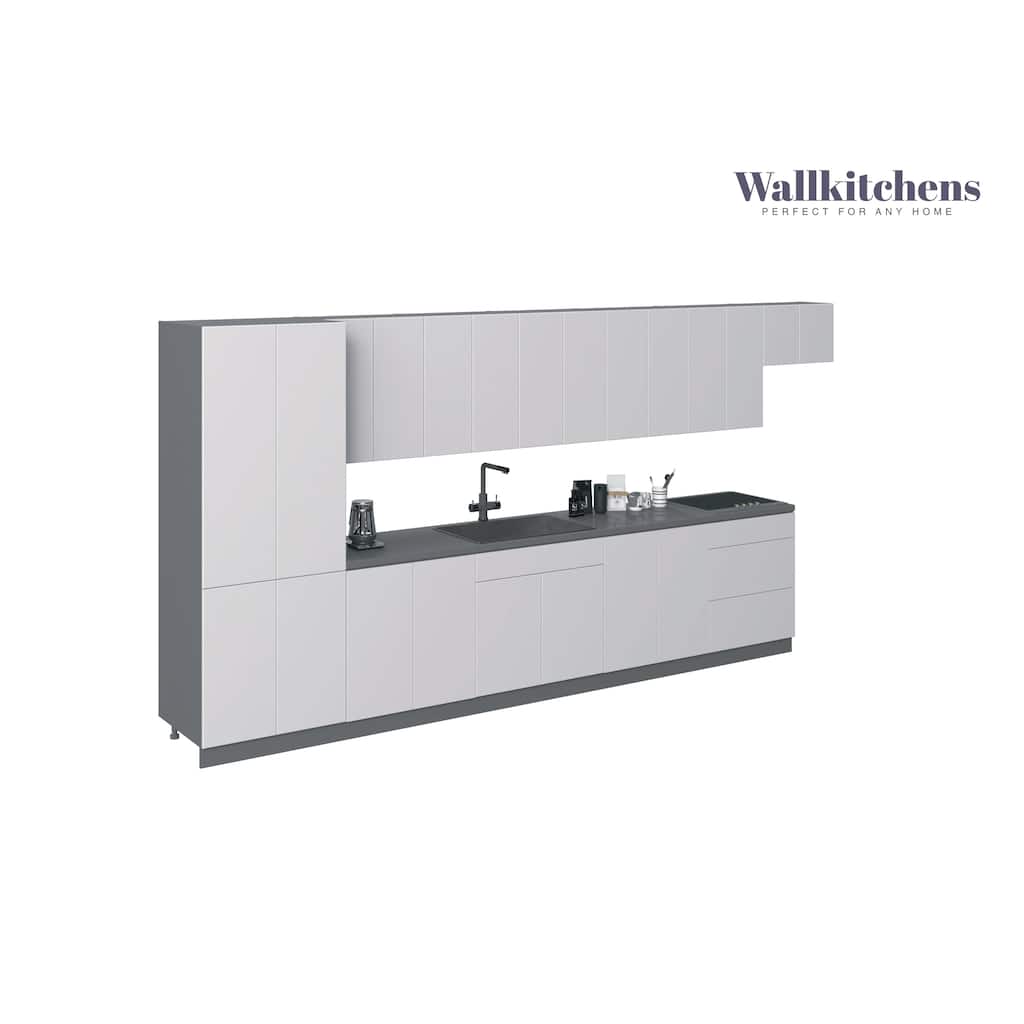 Kitchen Imperial Collection White Gloss Color Base Size 15Ft Wide - 174x24