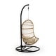 preview thumbnail 16 of 16, Lombard Rattan Hanging Chair by Christopher Knight Home - 400 lb limit