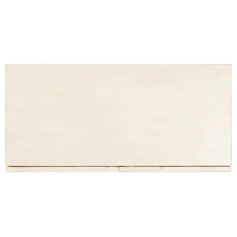 SAFAVIEH Azzie Antique White 2 Door 1-Shelf Chest