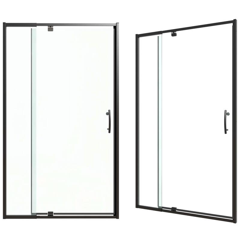 Modland 42''/48''/54''/60''W x 71''H Frameless Pivot Swing Shower Door Enclosure with 1/4" SGCC Tempered Glass Door