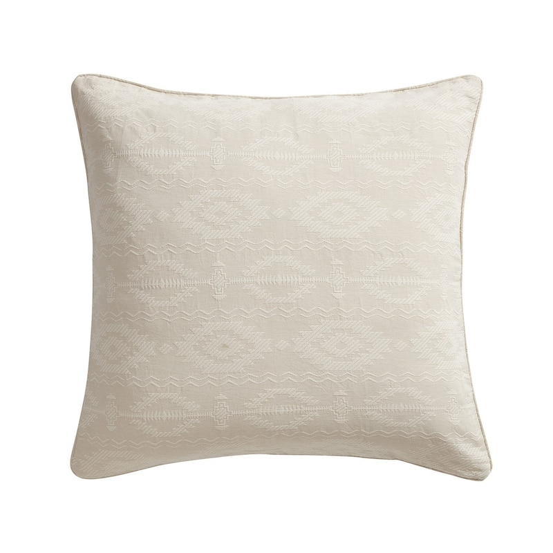 HiEnd Accents Tempe Matelasse Aztec Texture Euro Sham, 27"x27"