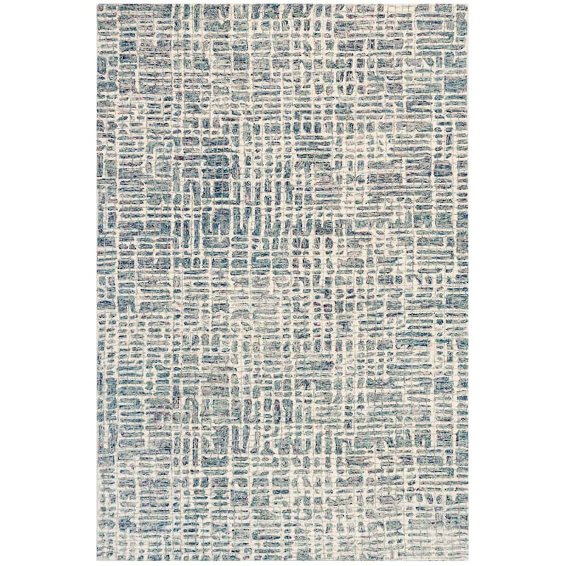 Liora Manne Farmhouse Abstract Grid Indoor Area Rug - 8'3" x 11'6" - Ocean