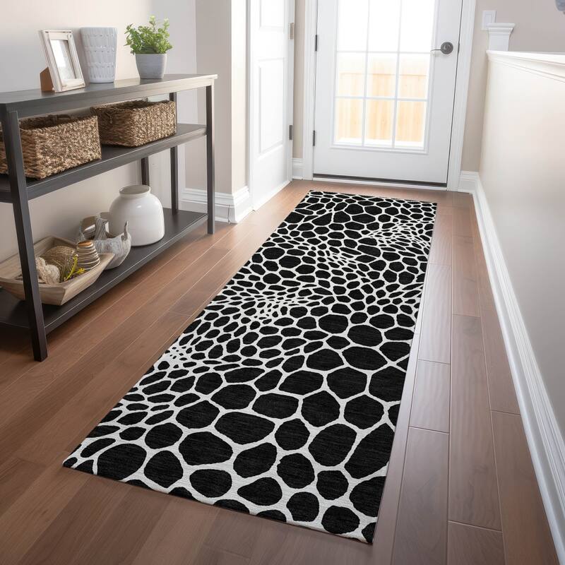 Machine Washable Indoor/ Outdoor Chantille Animal Print Rug