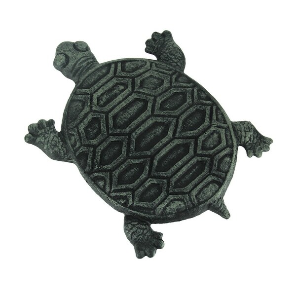 Set of 4 Cast Iron Turtle Garden Stepping Stones Step Tiles - 0.75 X 12 ...