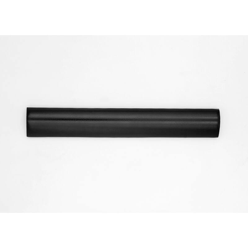 Apollo tile 1.25" x 8" Duchess Matte Glossy Black Ceramic Tile (0.67 sq ft/case) - 10 Pack