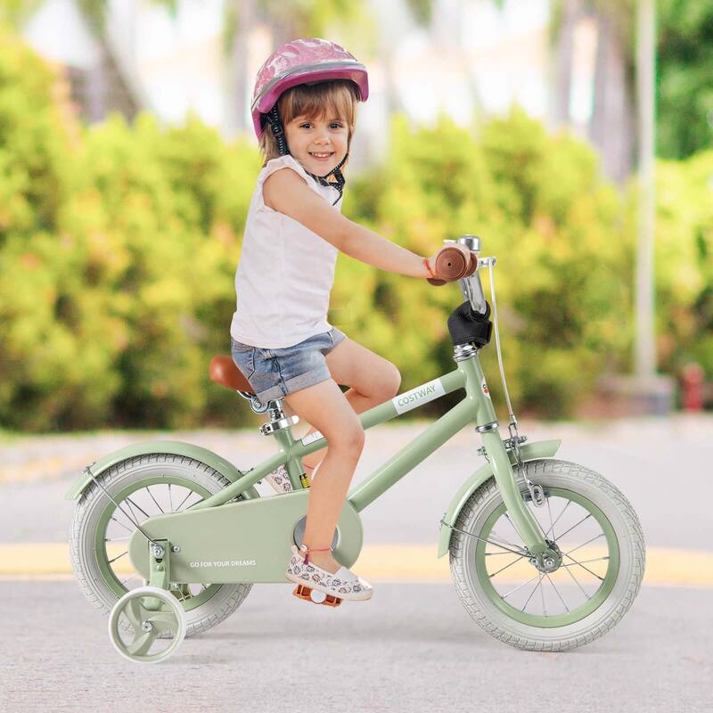 Costway 12" Kids Bike with Adjustable Saddle Handlebar Removable - See Details