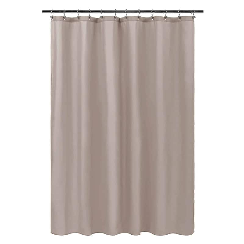 Extra Long Waterproof Shower Curtain Liner 71x79 Inches - Taupe - 71Wx79H Inch /180cmx200cm