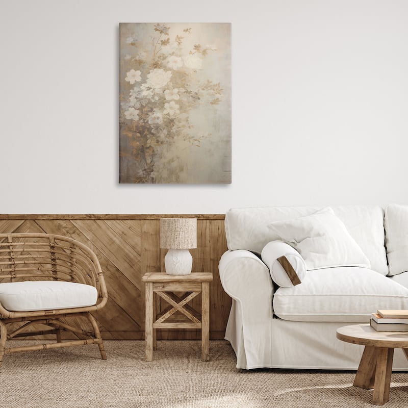 Stupell Muted Vintage Florals Canvas Wall Art Design By LSR Creative Studio